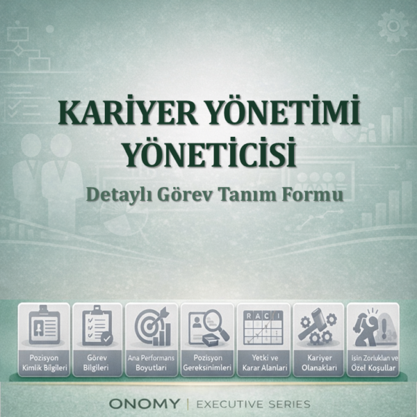 Kariyer Yönetimi Yöneticisi Görev Tanım Dokümanı