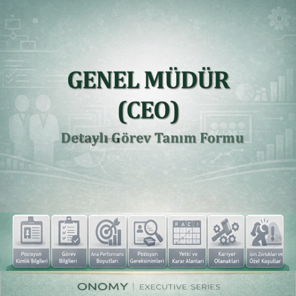P01-0-0-0-0 Genel Müdür (CEO) Görev Tanım Formu