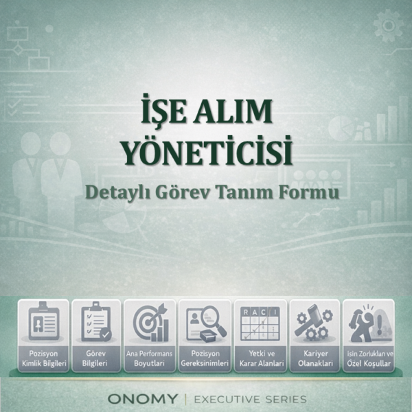P10-1-1-0-1 İşe Alım Yöneticisi Görev Tanımı