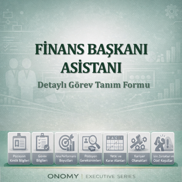 Finans Başkanı Asistanı Görev Tanımı