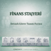 Finans Stajyeri Görev Tanımı