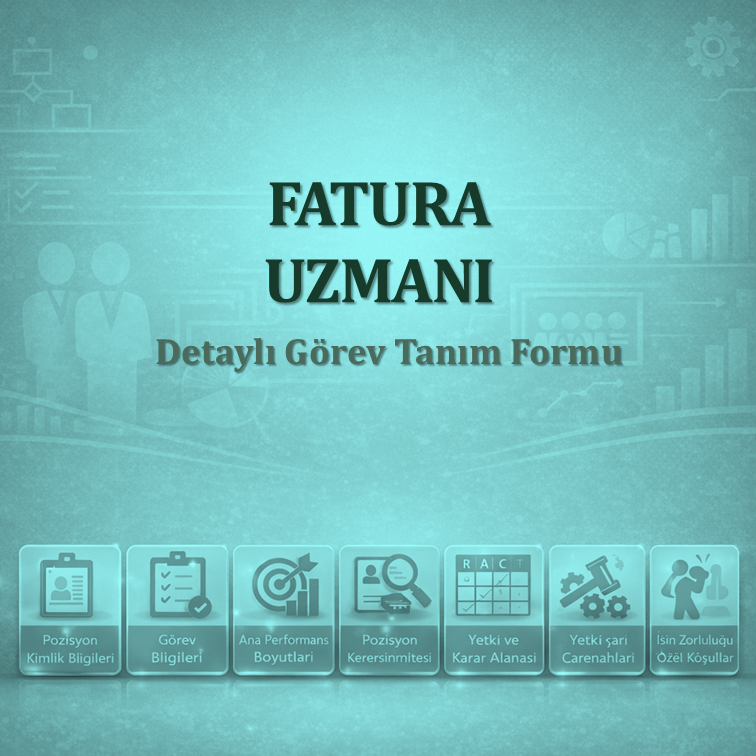 Fatura Uzmanı Görev Tanımı