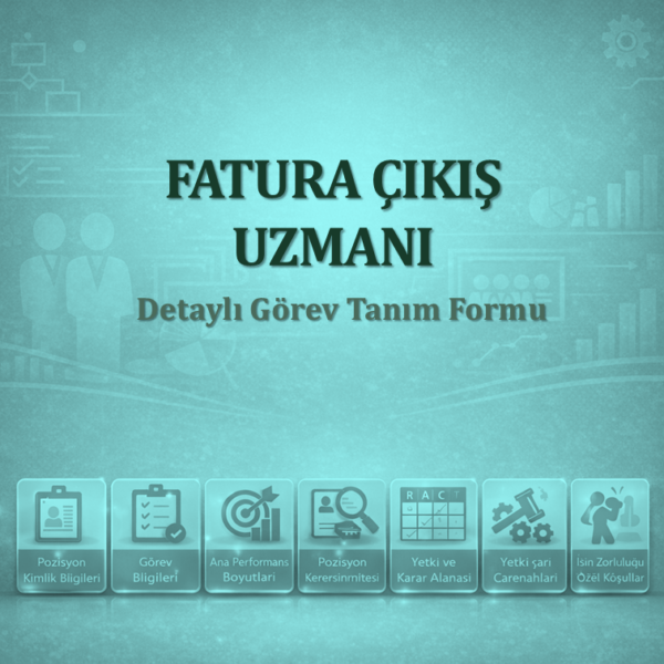 Fatura Çıkış Uzmanı Görev Tanımı