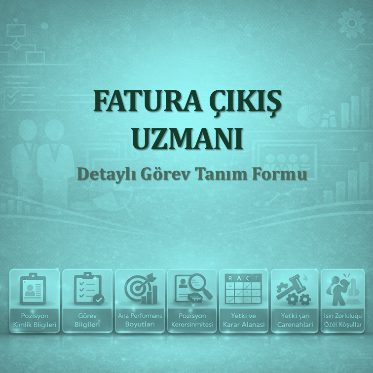 Fatura Çıkış Uzmanı Görev Tanımı