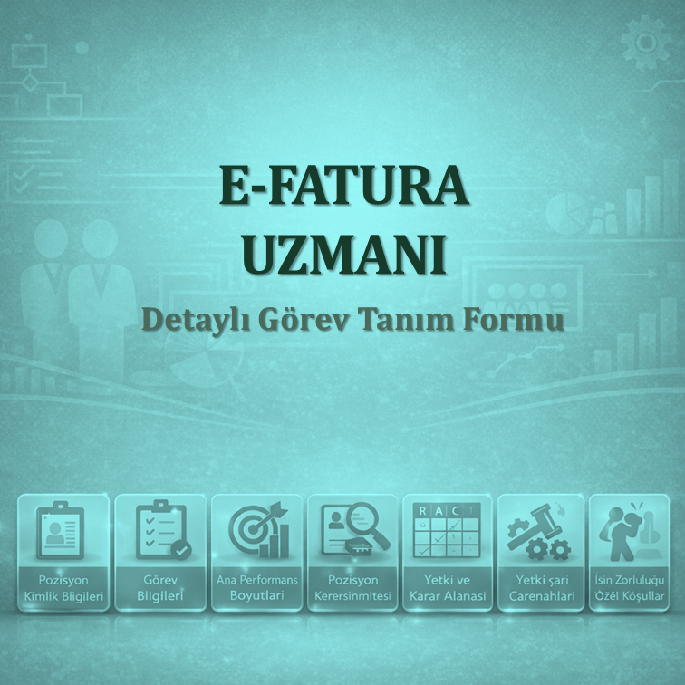 E-Fatura Uzmanı Görev Tanımı