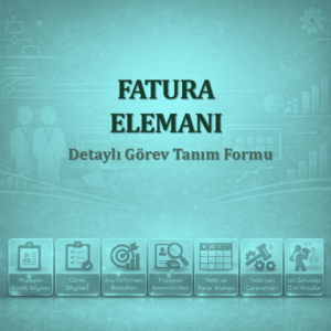 Fatura Elemanı Görev Tanımı