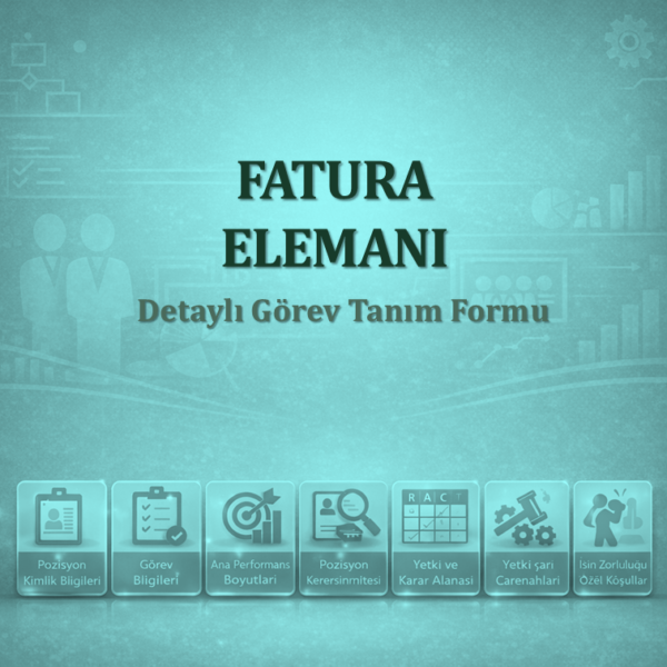 Fatura Elemanı Görev Tanımı