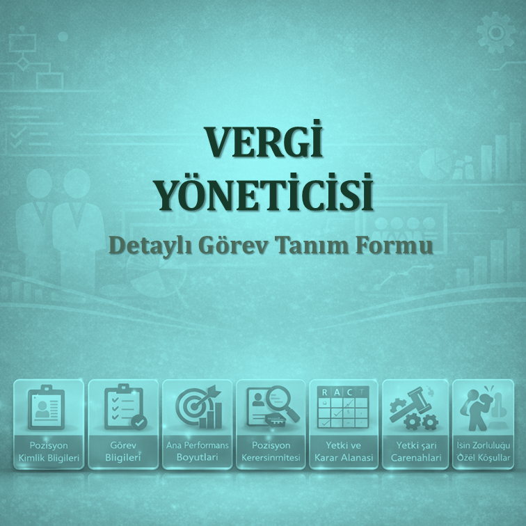 Vergi Yöneticisi Görev Tanımı