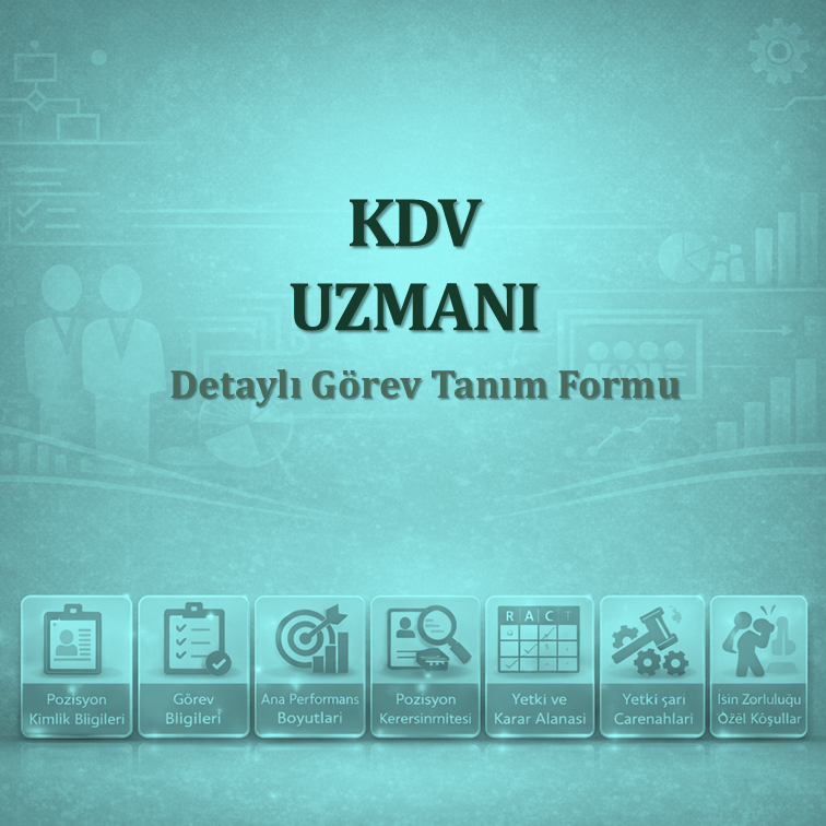 KDV Uzmanı Görev Tanımı