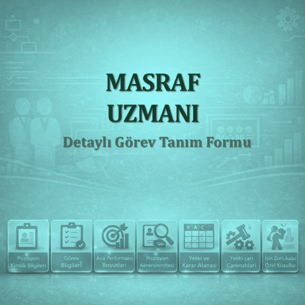 Masraf Uzmanı Görev Tanımı