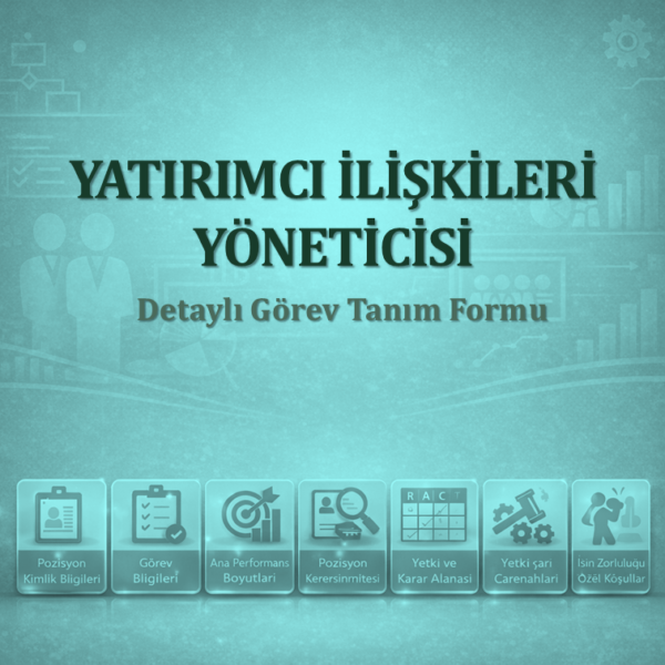 Yatırımcı İlişkileri Yöneticisi Görev Tanımı