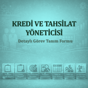 Kredi ve Tahsilat Yöneticisi Görev Tanımı