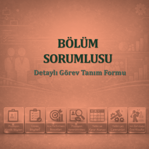 Bölüm Sorumlusu Görev Tanım Dokümanı