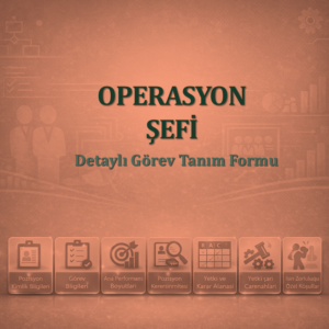 Operasyon Şefi Görev Tanım Dokümanı
