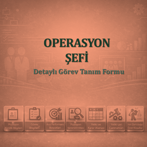 Operasyon Şefi Görev Tanım Dokümanı