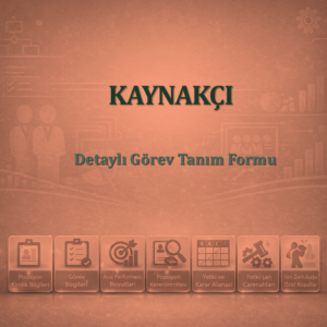 Kaynakçı Görev Tanım Dokümanı