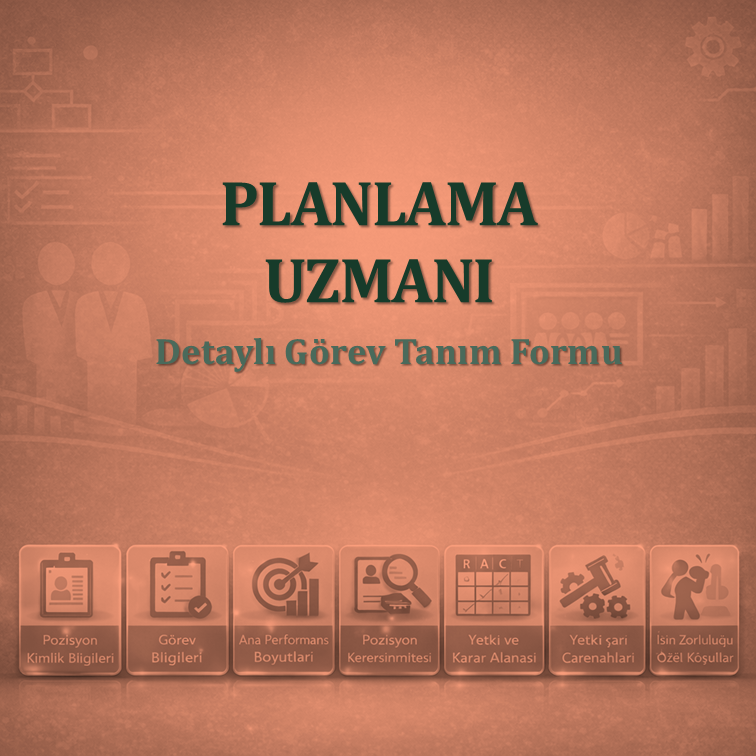 Planlama Uzmanı Görev Tanım Dokümanı