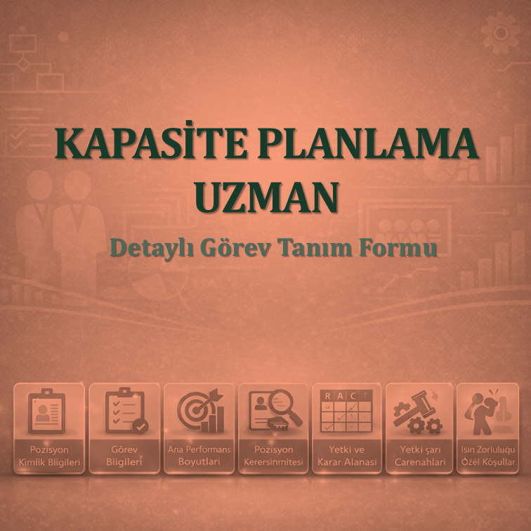 Kapasite Planlama Uzman Görev Tanım Dokümanı
