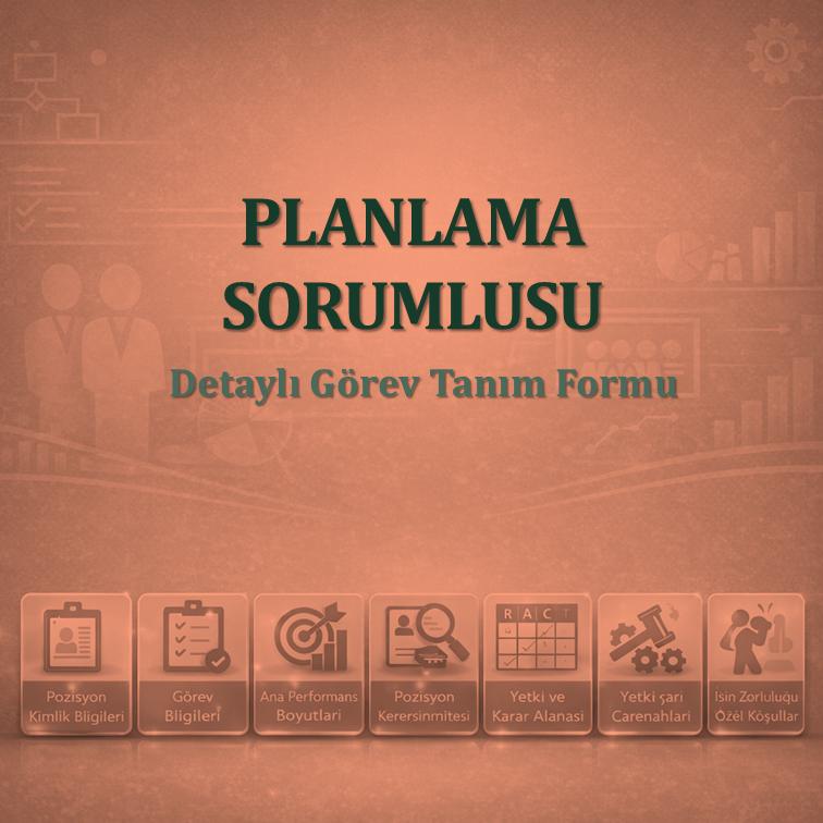 Planlama Sorumlusu Görev Tanım Dokümanı