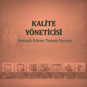 Kalite Yöneticisi Görev Tanım Dokümanı
