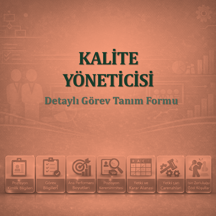 Kalite Yöneticisi Görev Tanım Dokümanı
