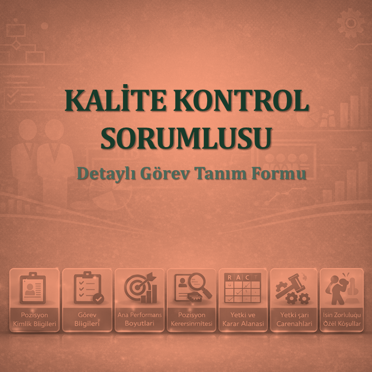 Kalite Kontrol Sorumlusu Görev Tanım Dokümanı