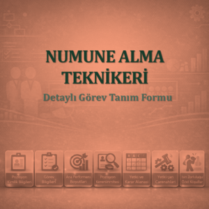 Numune Alma Teknikeri Görev Tanım Dokümanı