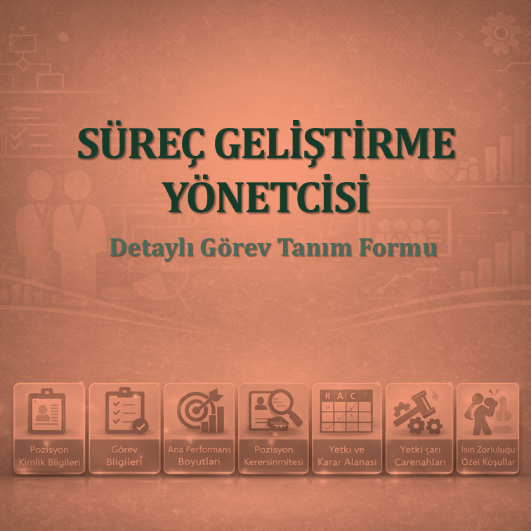 Süreç Geliştirme Yöneticisi Görev Tanım Dokümanı