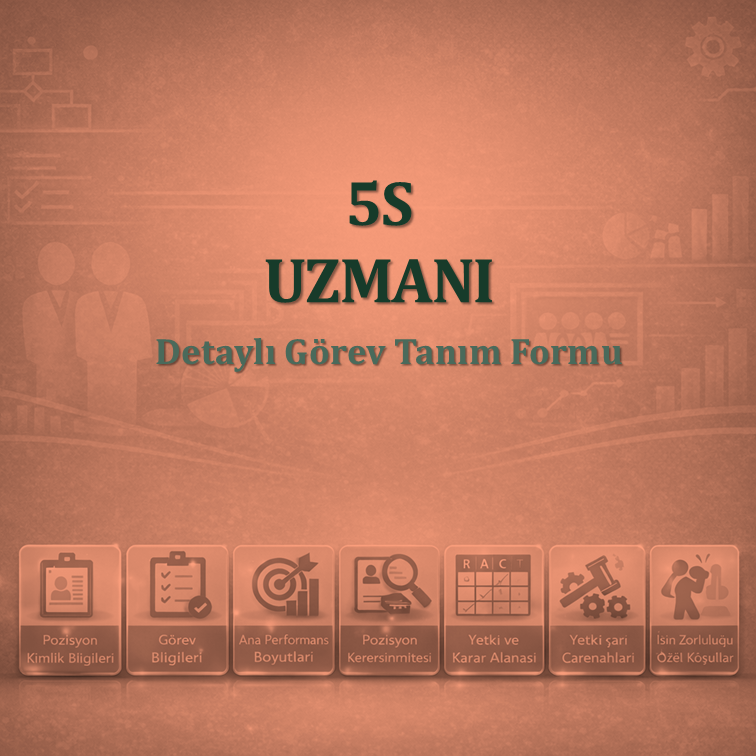 5S Uzmanı Görev Tanım Dokümanı
