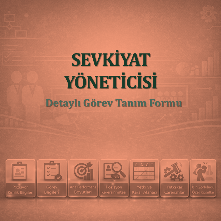 Sevkiyat Yöneticisi Görev Tanım Dokümanı