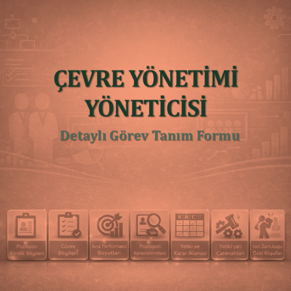 Çevre Yönetimi Yöneticisi Görev Tanım Dokümanı