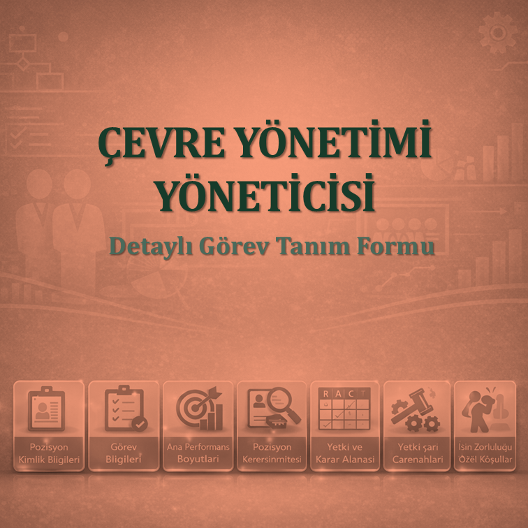 Çevre Yönetimi Yöneticisi Görev Tanım Dokümanı