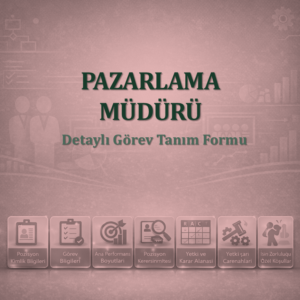 Pazarlama Müdürü Görev tanım Dokümanı