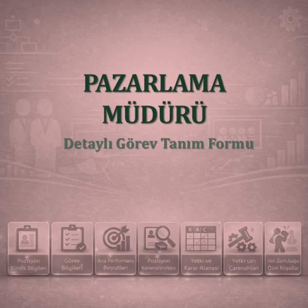Pazarlama Müdürü Görev tanım Dokümanı