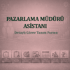 Pazarlama Müdürü Asistanı Görev Tanım Dokümanı