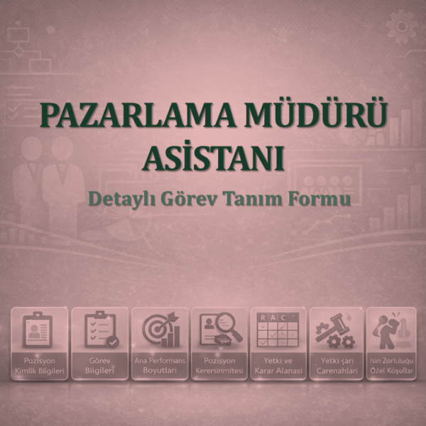 Pazarlama Müdürü Asistanı Görev Tanım Dokümanı