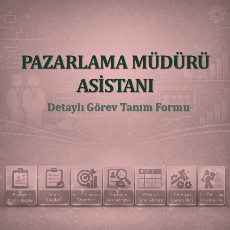 Pazarlama Müdürü Asistanı Görev Tanım Dokümanı